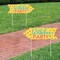 Big Dot of Happiness Colorful Happy Birthday - Birthday Party Sign Arrow - Double Sided Directional Yard Signs - Set of 2